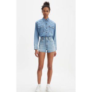 Levi's Premium Ribcage Shorts in Tango Beach